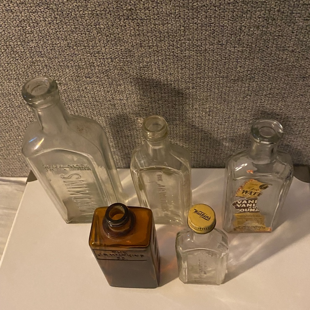 Vintage Watkins Antique Medicine Bottle.